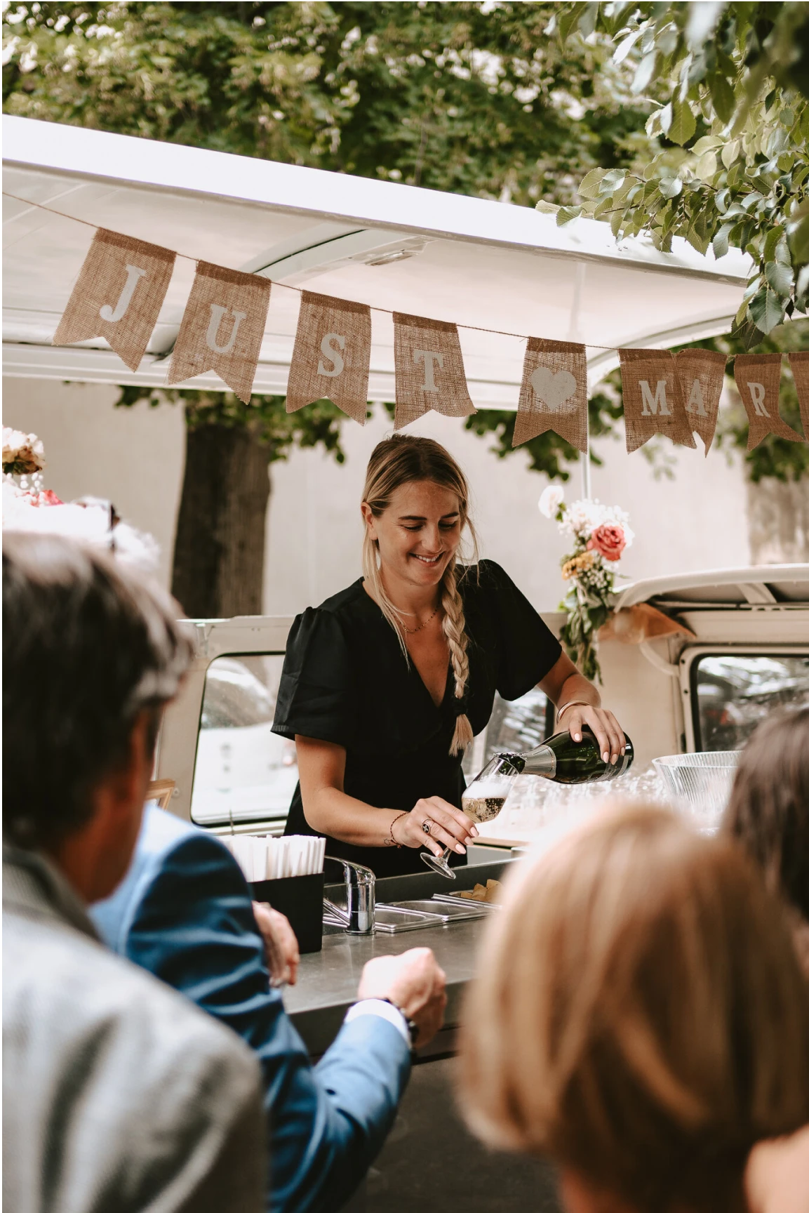 L'équipe de Kombi Event en service